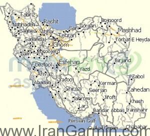 iran map Garmin